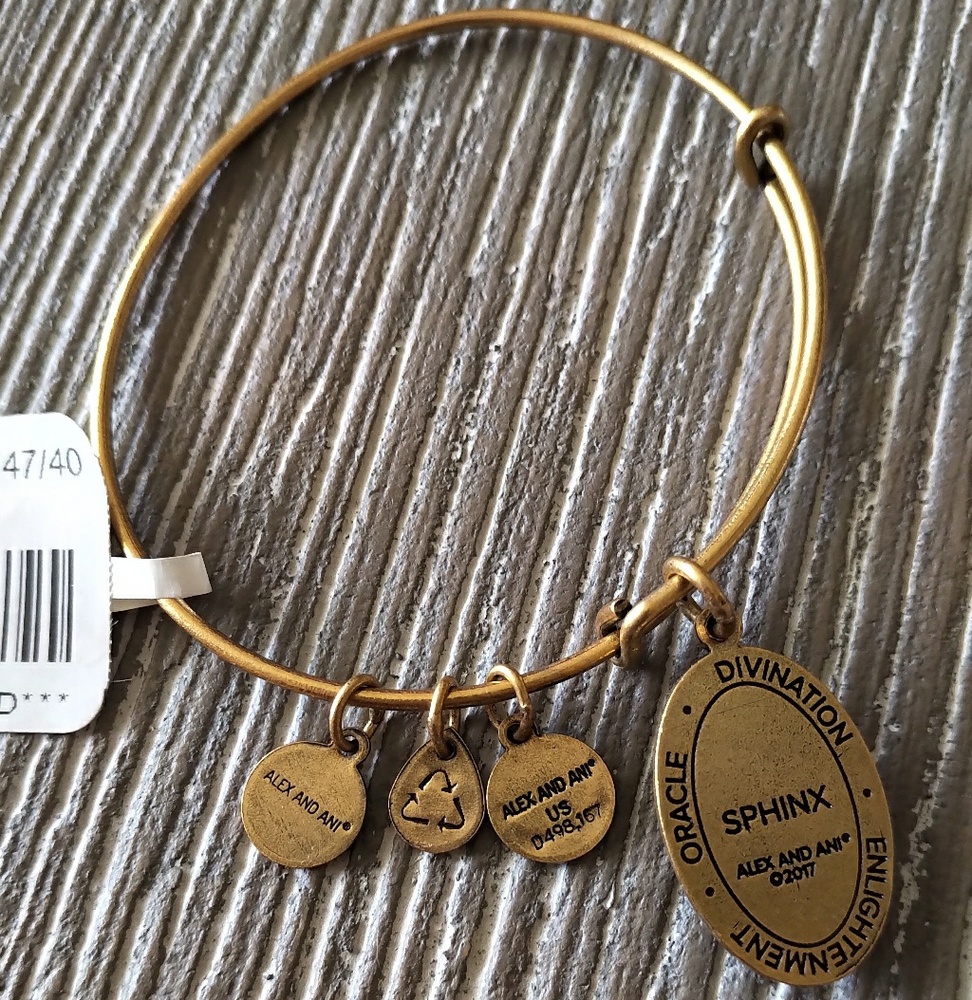 Alex and Ani Sphinx Charm Bracelet - Picture 7 of 7